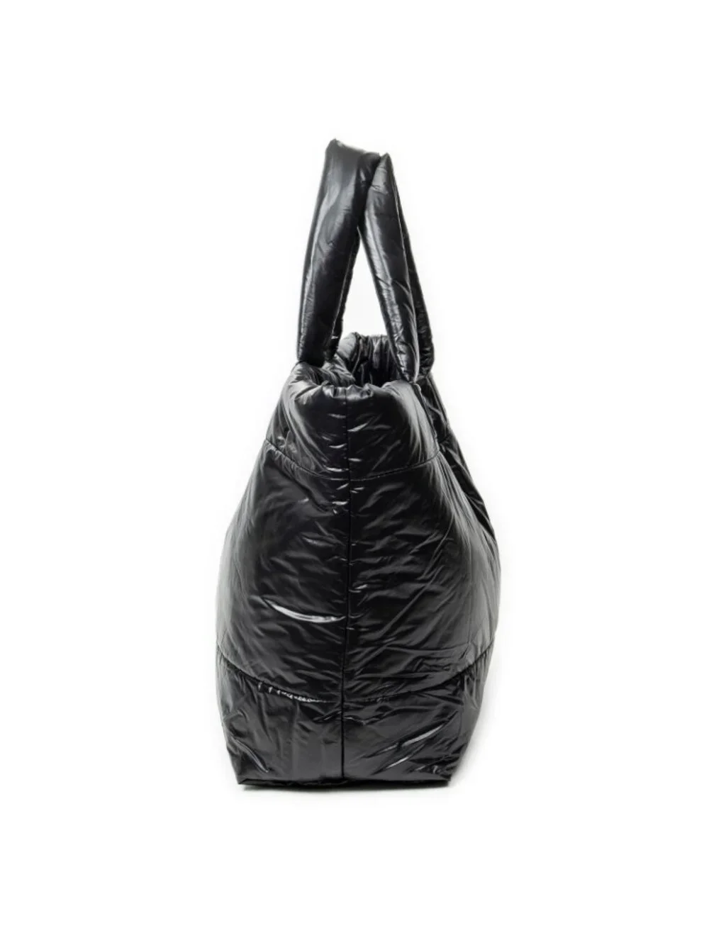 Chanel Large Coco Cocoon Reversible Tote Bag Black Nylon Canvas